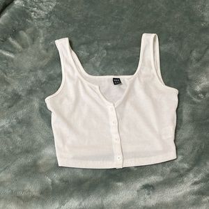 Very cropped tank top.